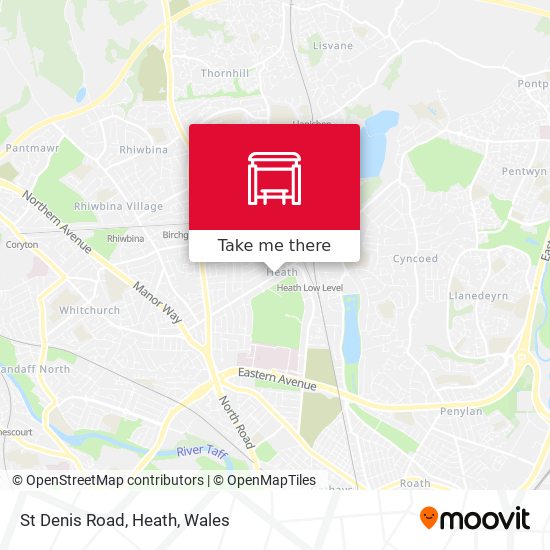 St Denis Road, Heath map