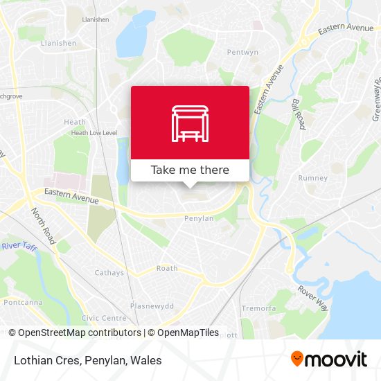 Lothian Cres, Penylan map