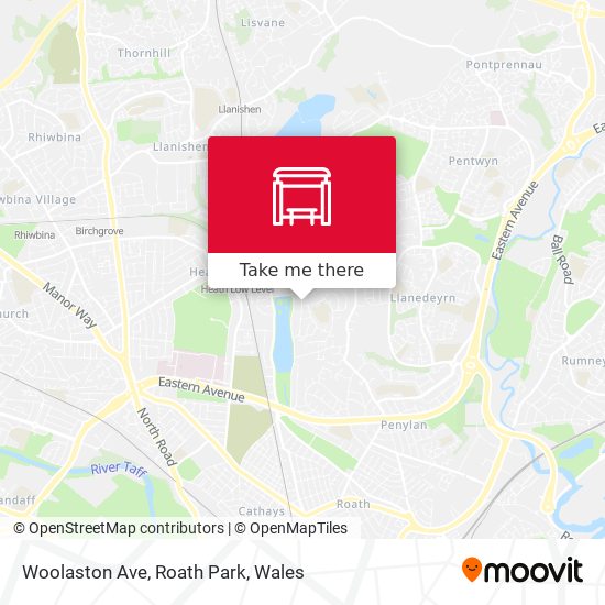 Woolaston Ave, Roath Park map