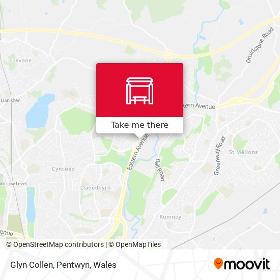 Glyn Collen, Pentwyn map