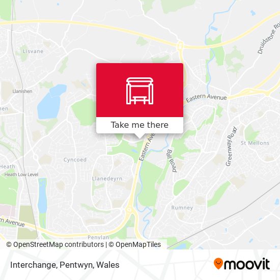Interchange, Pentwyn map
