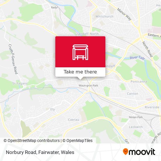 Norbury Road, Fairwater map