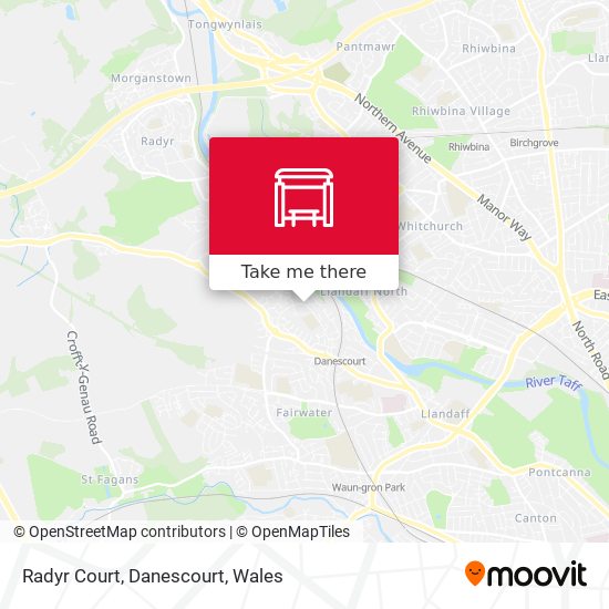 Radyr Court, Danescourt map