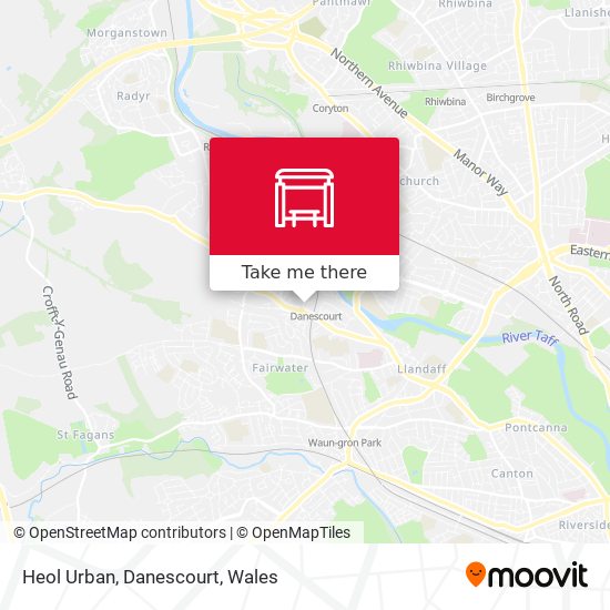 Heol Urban, Danescourt map
