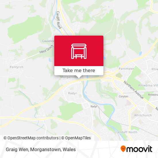 Graig Wen, Morganstown map