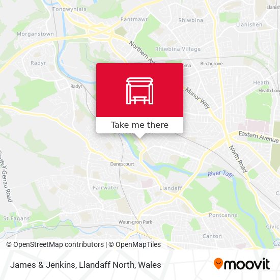 James & Jenkins, Llandaff North map