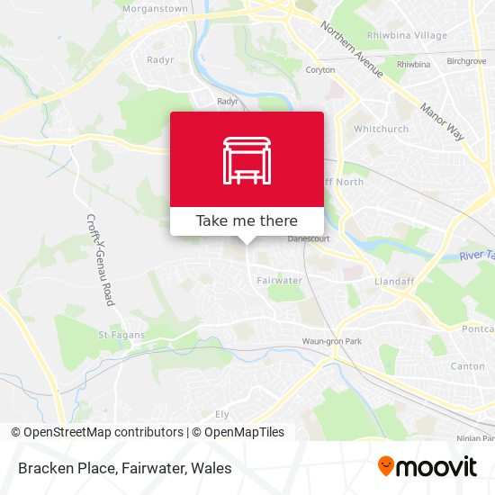 Bracken Place, Fairwater map