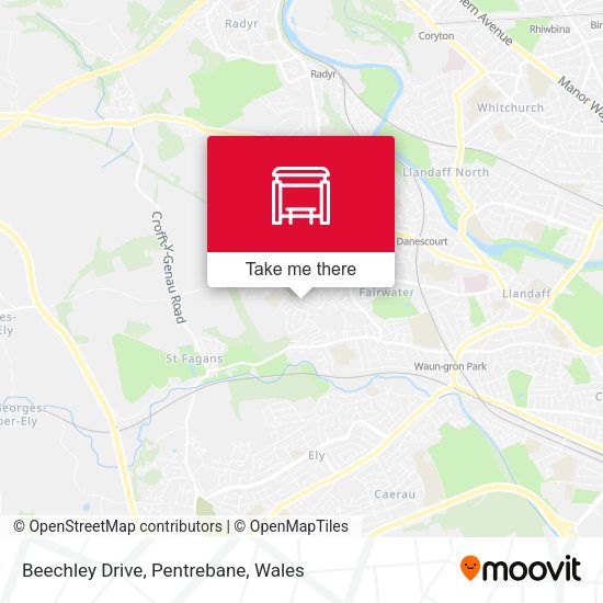 Beechley Drive, Pentrebane map