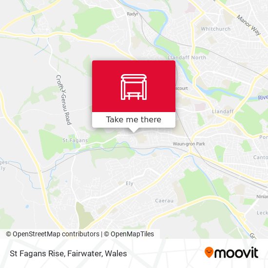 St Fagans Rise, Fairwater map