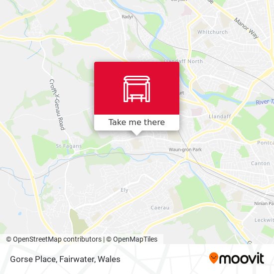 Gorse Place, Fairwater map