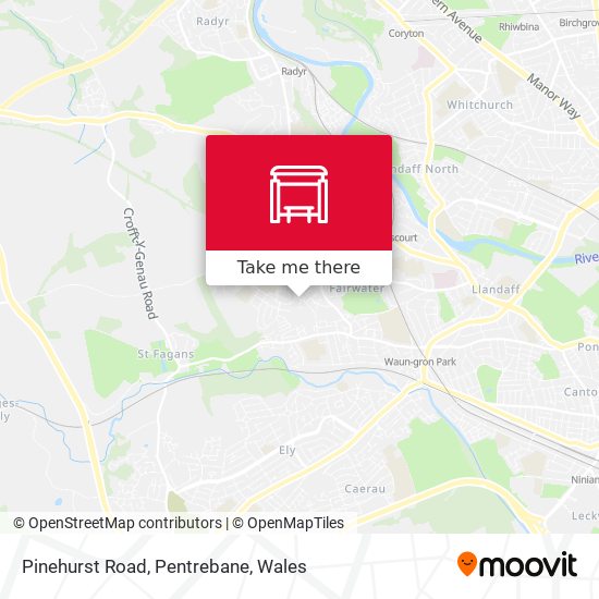 Pinehurst Road, Pentrebane map