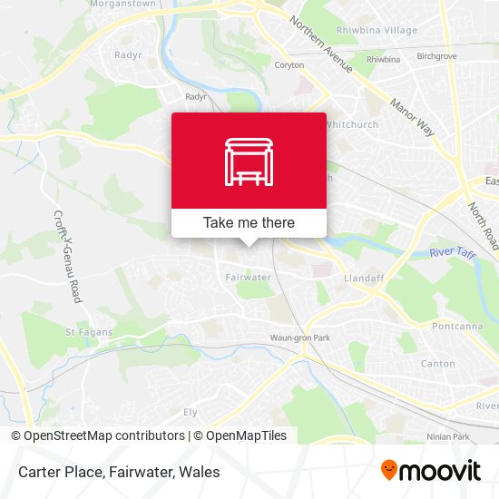 Carter Place, Fairwater map