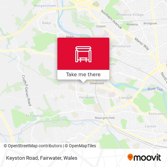 Keyston Road, Fairwater map