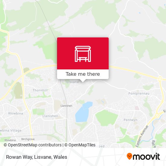 Rowan Way, Lisvane map