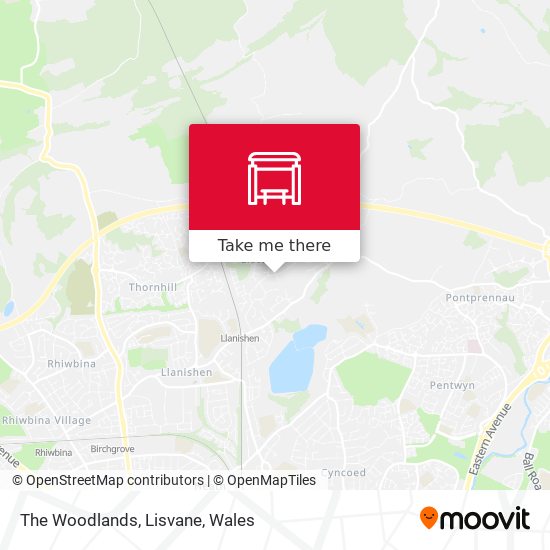 The Woodlands, Lisvane map