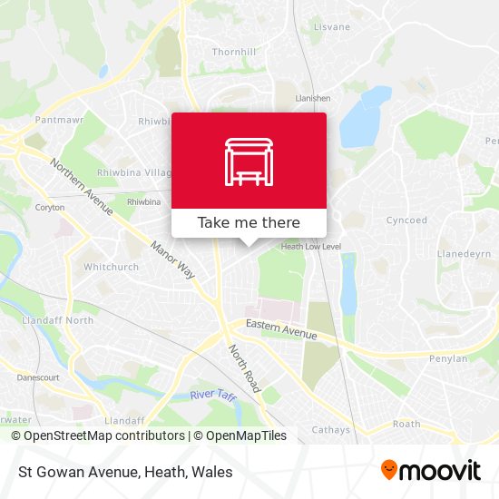 St Gowan Avenue, Heath map