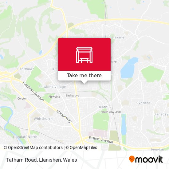 Tatham Road, Llanishen map