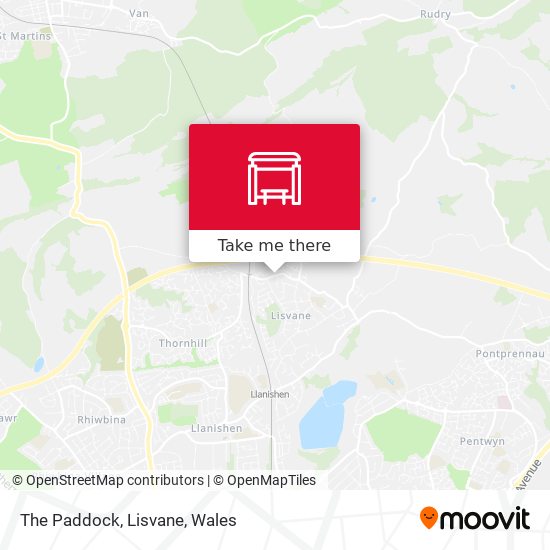 The Paddock, Lisvane map