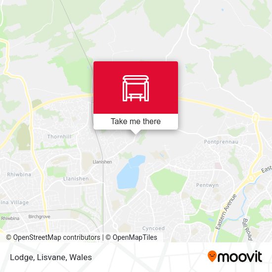 Lodge, Lisvane map