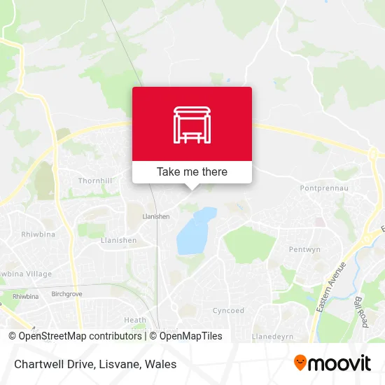 Chartwell Drive, Lisvane map