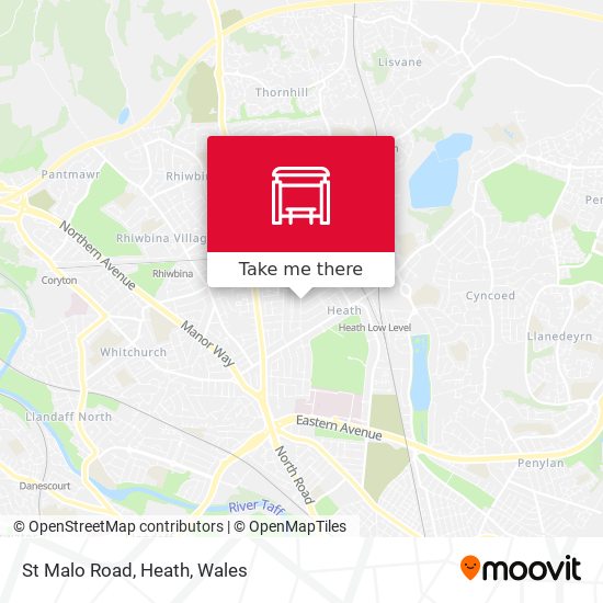 St Malo Road, Heath map