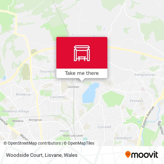 Woodside Court, Lisvane map