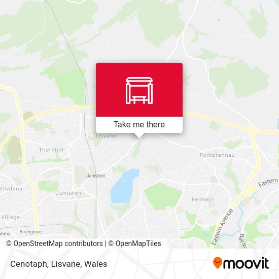 Cenotaph, Lisvane map