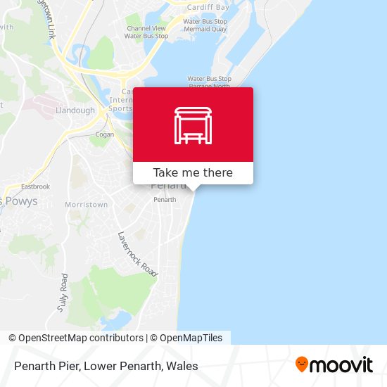 Penarth Pier, Lower Penarth map
