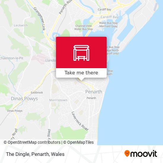 The Dingle, Penarth map