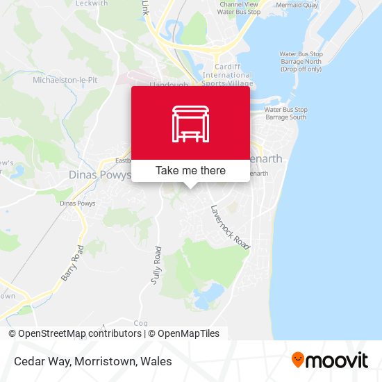 Cedar Way, Morristown map