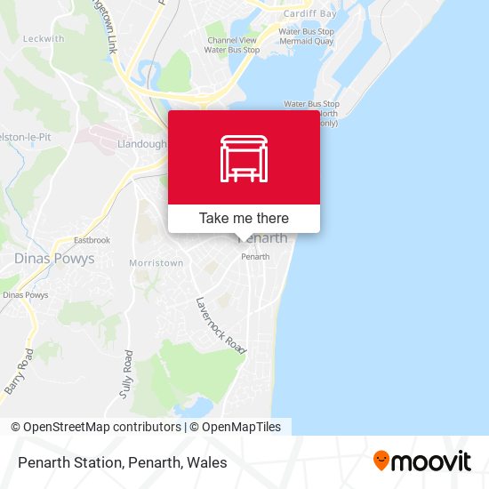 Penarth Station, Penarth map