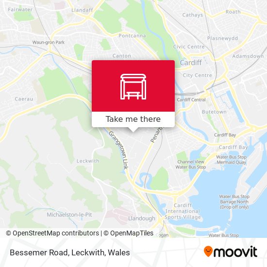 Bessemer Road, Leckwith map
