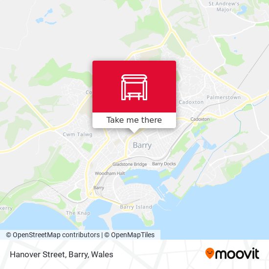 Hanover Street, Barry map