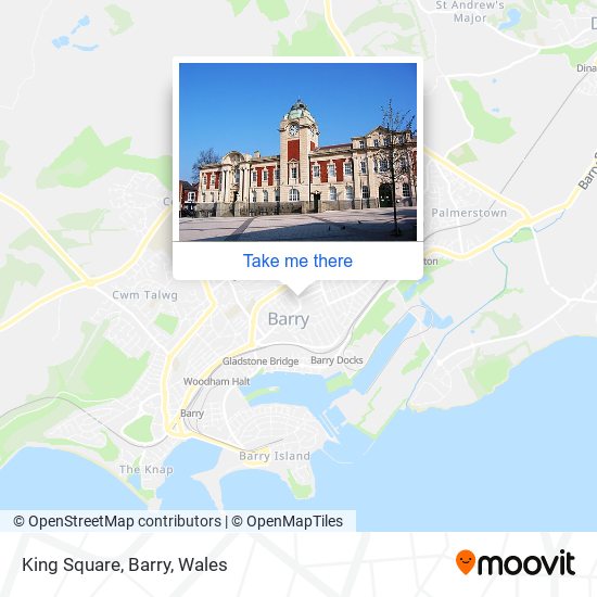 King Square, Barry map