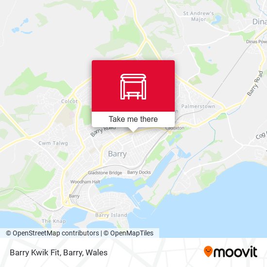Barry Kwik Fit, Barry map
