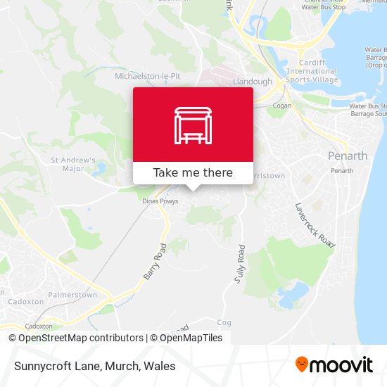 Sunnycroft Lane, Murch map