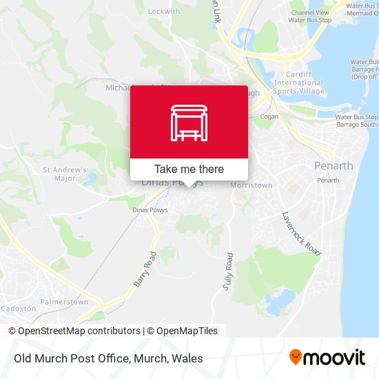 Old Murch Post Office, Murch map
