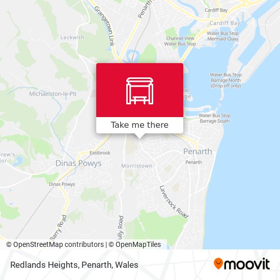 Redlands Heights, Penarth map