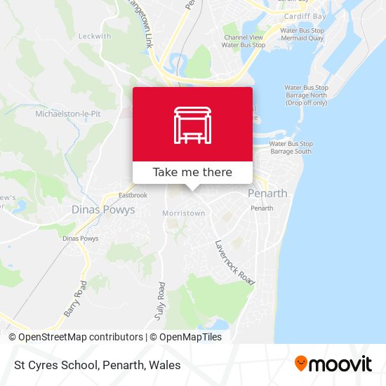 St Cyres School, Penarth map