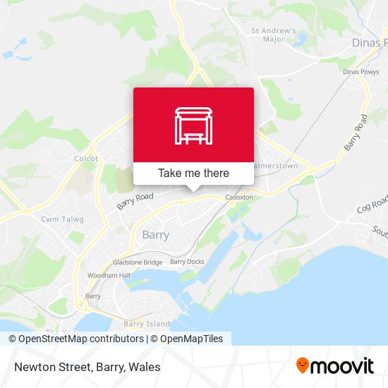 Newton Street, Barry map