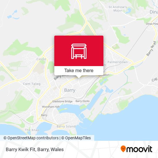 Barry Kwik Fit, Barry map