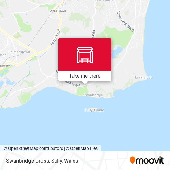 Swanbridge Cross, Sully map