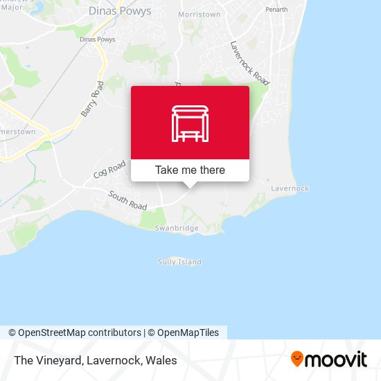 The Vineyard, Lavernock map