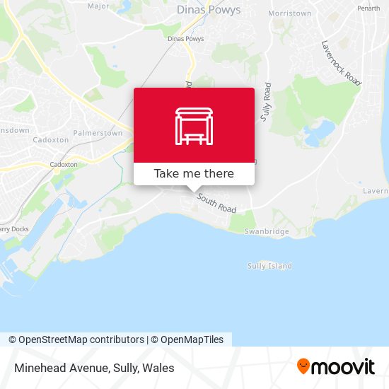 Minehead Avenue, Sully map