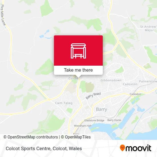 Colcot Sports Centre, Colcot map