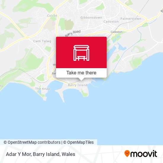 Adar Y Mor, Barry Island map