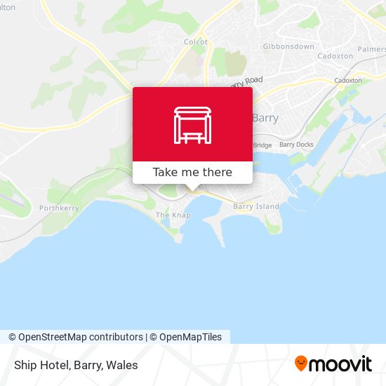 Ship Hotel, Barry map