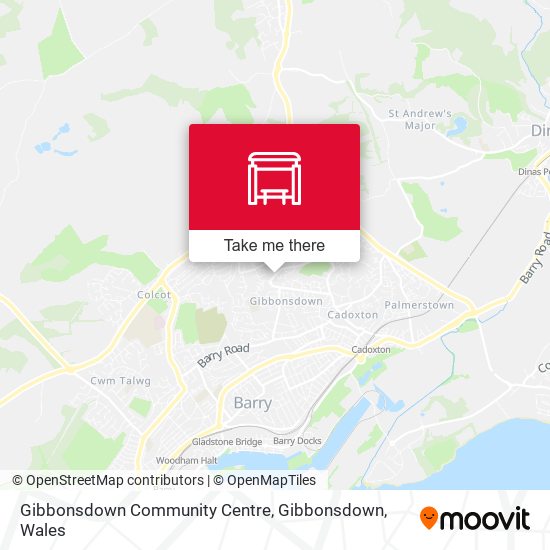 Gibbonsdown Community Centre, Gibbonsdown map