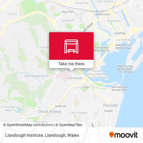 Llandough Institute, Llandough map