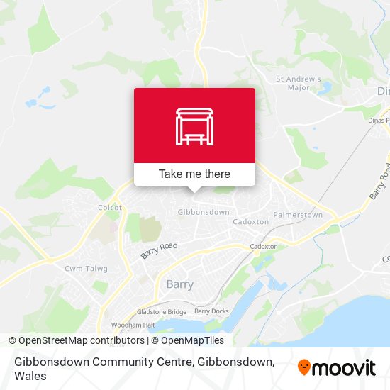 Gibbonsdown Community Centre, Gibbonsdown map